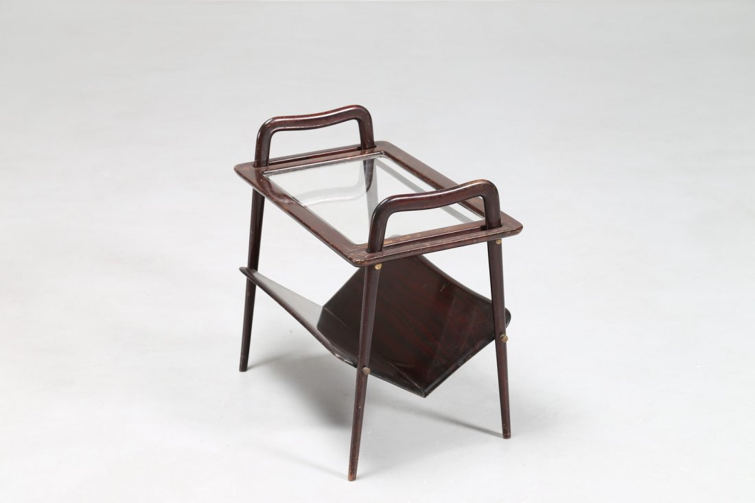 ICO PARISI Tavolino portariviste con vassoio (1 of 2)