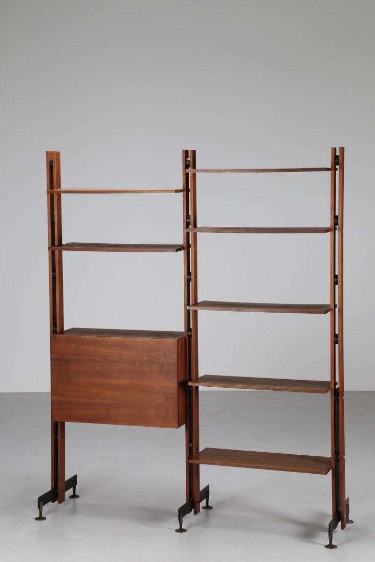 MANIFATTURA ITALIANA Libreria con contenitore anni 50. (1 of 3)