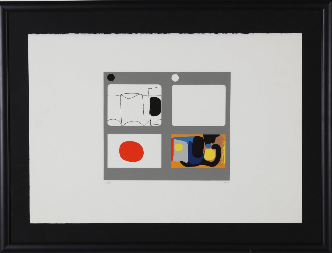 ALBERTO BURRI Letter.: BURRI ALBERTO (1915 - 1995) Letter. 1969. Silkscreen printing. Cm 50,00 x 35,00. 77/90 + XXV. Edition and signature lower in pencil. Pubblications: Opere Grafiche Alberto Burri, Galleria d'Arte San Lu