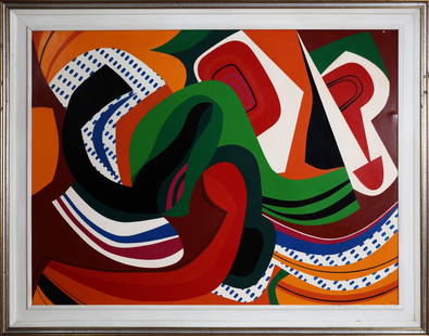 JORGE PIQUERAS Maranon.: PIQUERAS JORGE (n. 1925) Maranon. 1958. Oil on hardboard. Cm 130,00 x 97,00. Title, signature and year at the back.