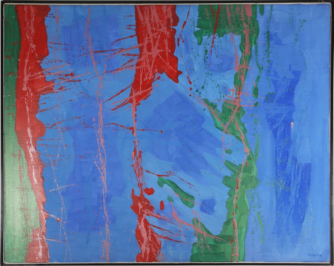 ANTONIO CORPORA Sargassi sea.: CORPORA ANTONIO (1909 - 2004) Sargassi sea. 1977. Mixed media on canvas. Cm 162,00 x 130,00. Signed lower right. Signature, year and title at the back. Antonio Corpora Archive, Rome, autenthicity cert