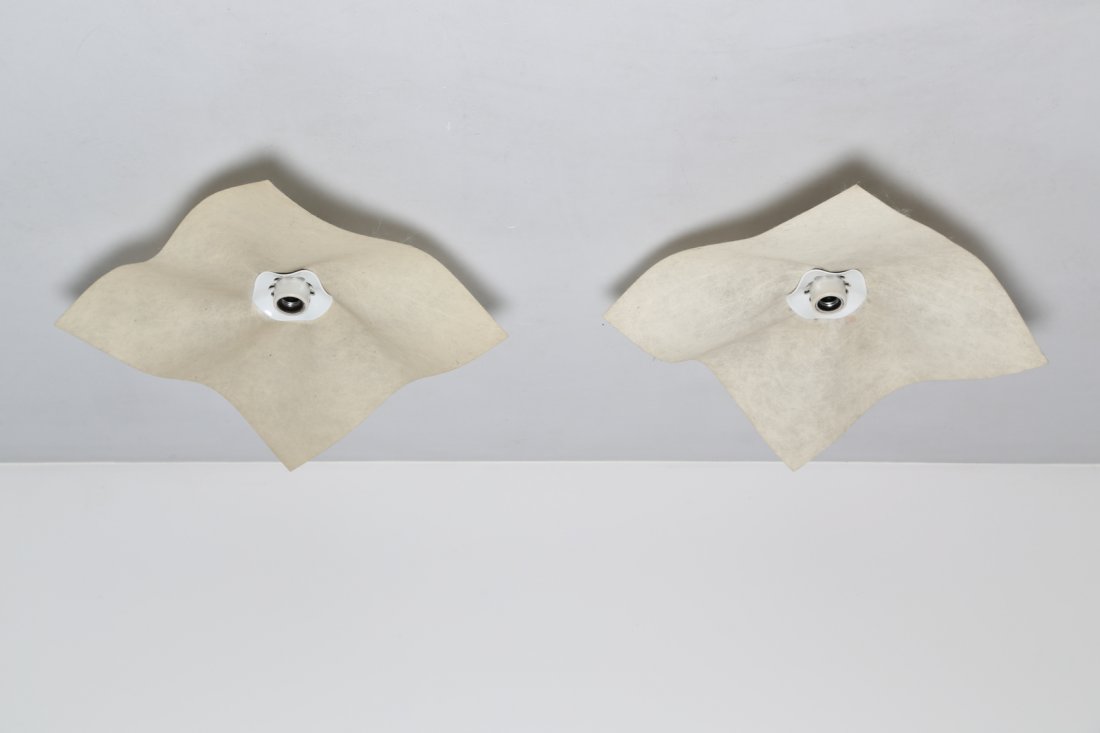 MARIO BELLINI Coppia di lampade da parete o soffitto in (1 of 1)