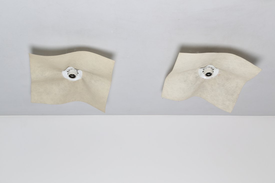 MARIO BELLINI Coppia di lampade da parete o soffitto in (1 of 1)