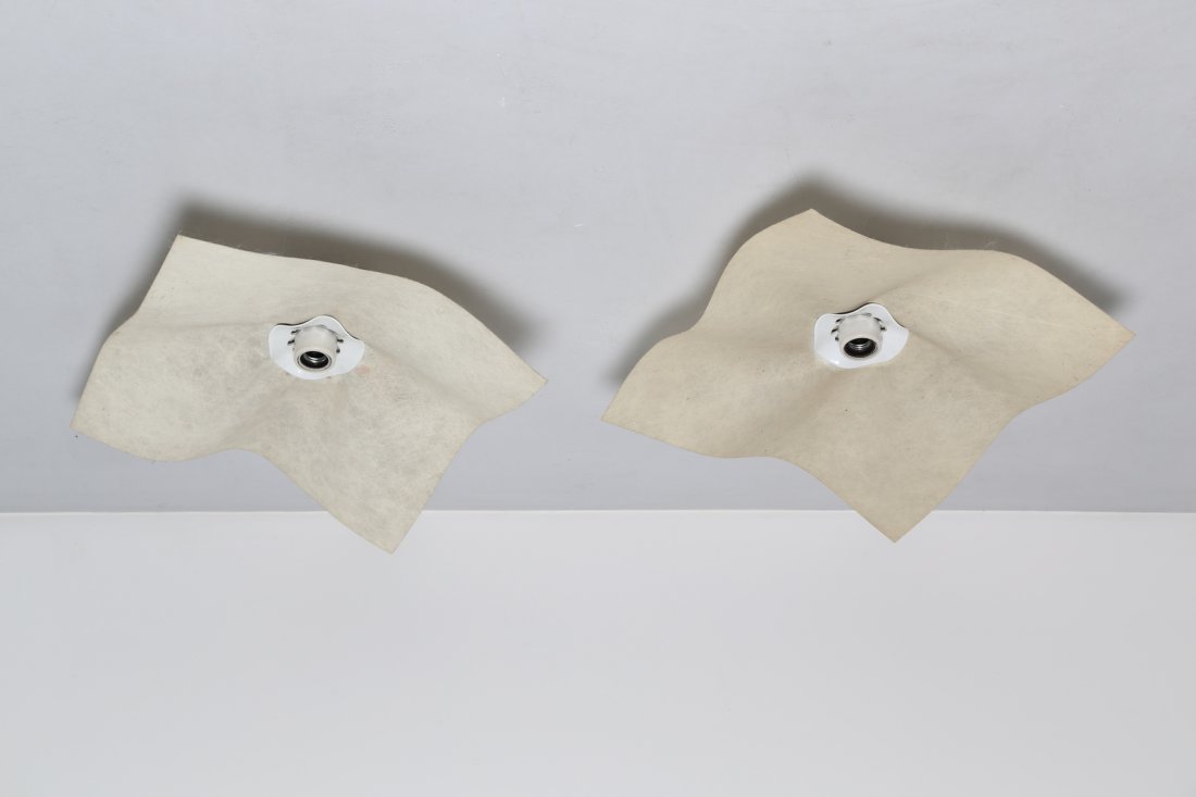 MARIO BELLINI Coppia di lampade da parete o soffitto in (1 of 1)