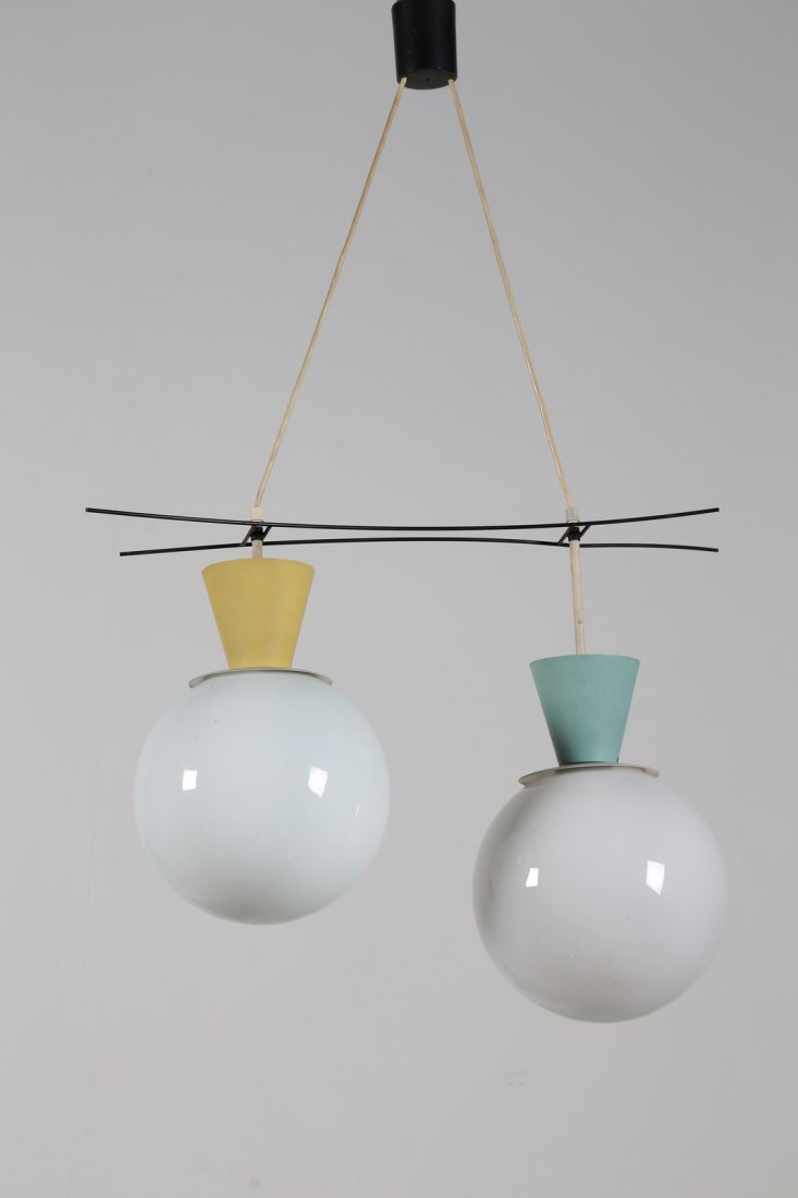 STILNOVO  Attrib. Lampada a sospensione in metallo (1 of 1)