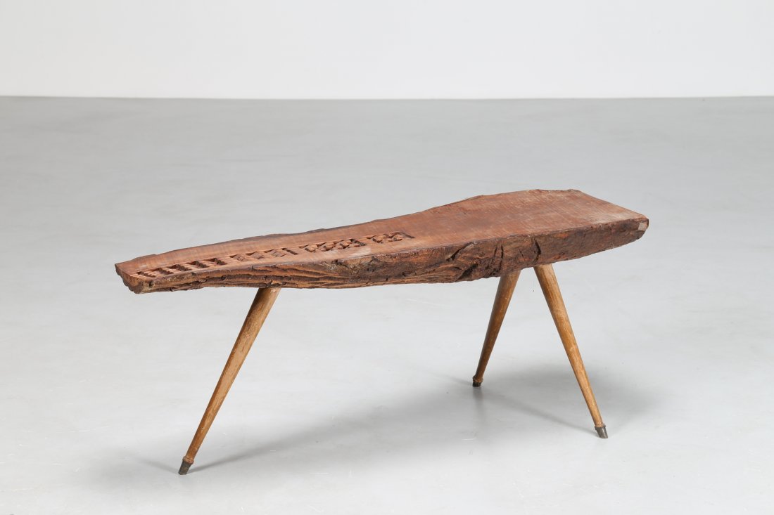 CARL AUBOCK Alla maniera di; Tavoliino con tre gambe, (1 of 2)