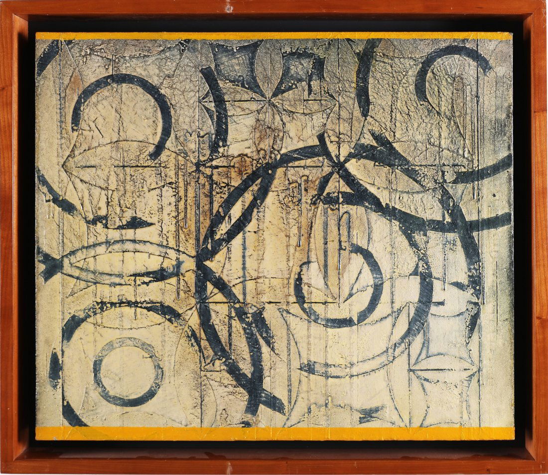 ROBERTO FLOREANI Secondo piccolo regale.: Secondo piccolo regale. 2007. Mixed media on canvas. Cm 70,00 x 60,00. Title signature and year at the back. Artist's authenticity certificate on photo. Pubblication: Roberto Floreani, Selected works