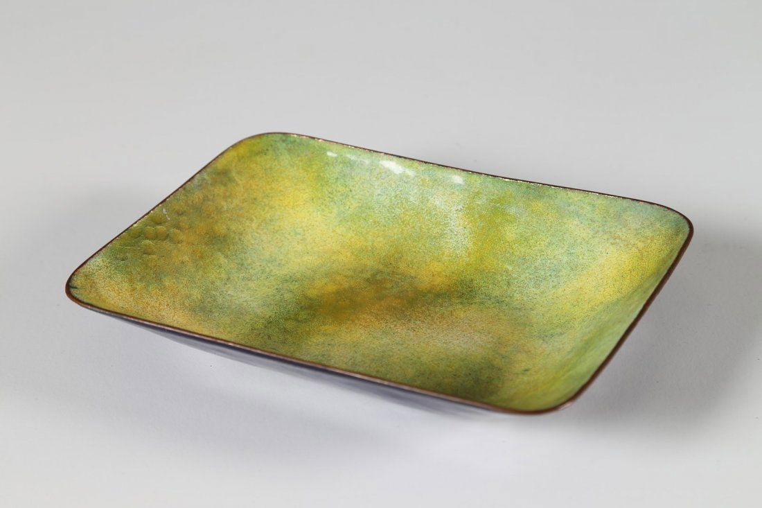 PAOLO DE POLI Piattino in rame smaltato, Smalti De Poli (1 of 3)