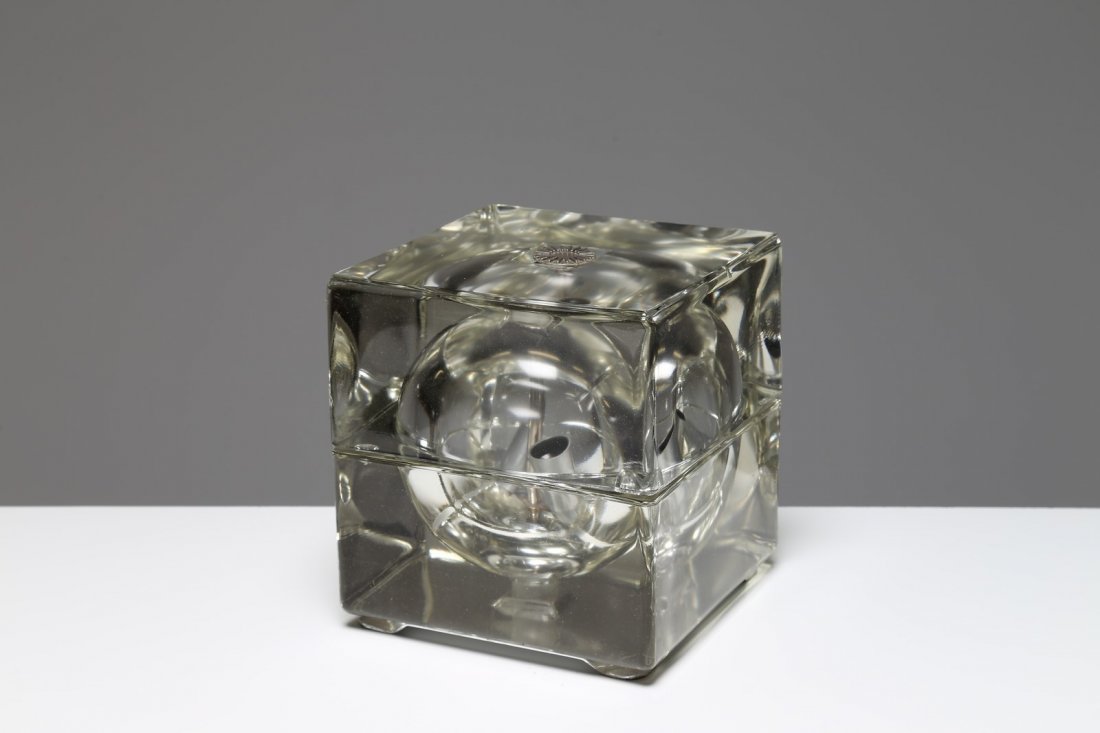 ALESSANDRO  MENDINI Lampada da tavolo in vetro massello (1 of 3)