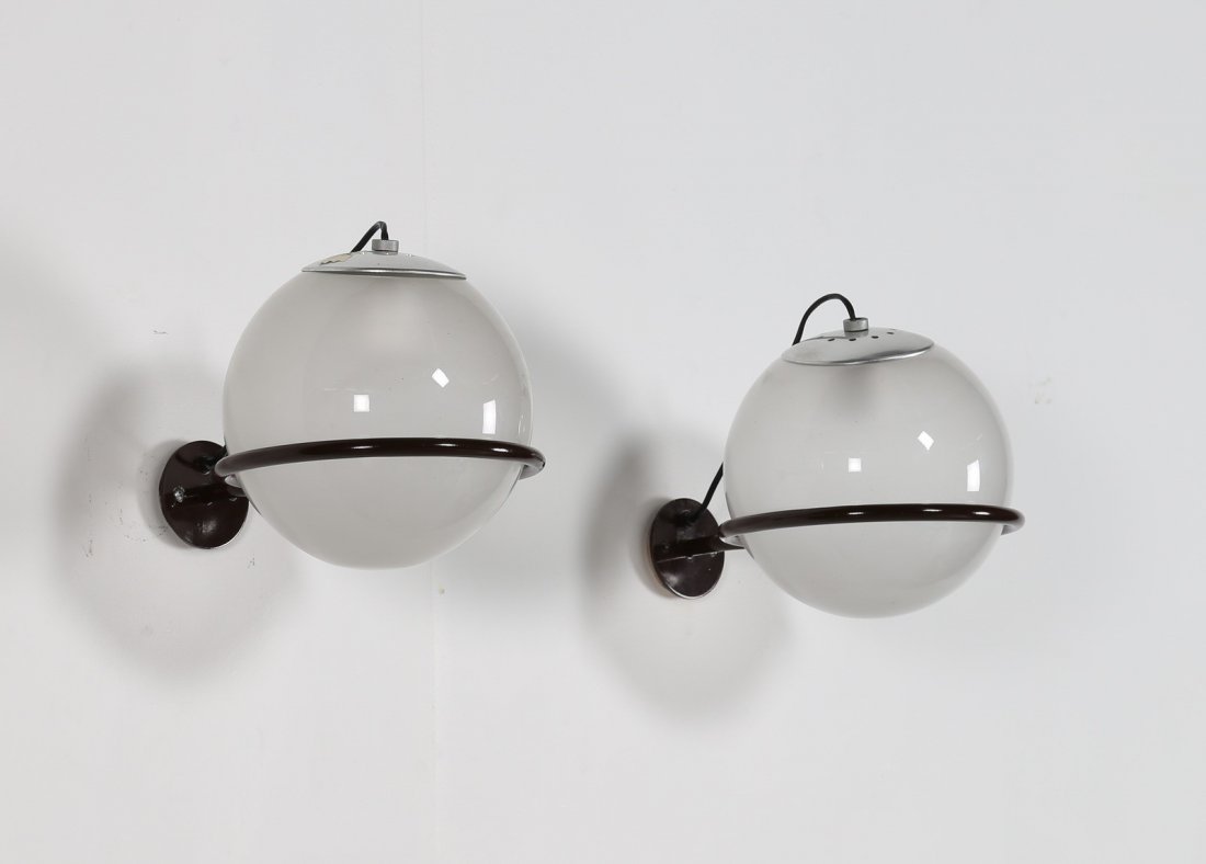 GINO SARFATTI Coppia di appliques con struttura in (1 of 3)