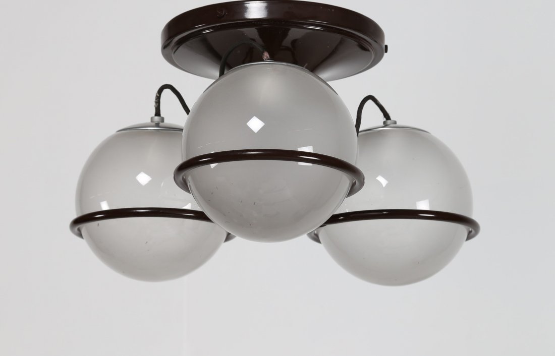 GINO SARFATTI Lampada a sospensione e/o plafone con (1 of 4)