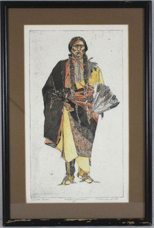 Signed Quanah Parker by P. Harrison Smith ca. 1845-1852: Quanah Parker (ca. 1845 or 1852 ñ February 23, 1911) was a Comanche chief, a leader in the Native American Church, and the last leader of the powerful Quahadi band before they surrendered their battl