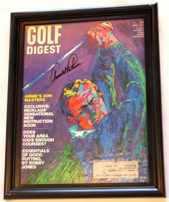 1974 Golf Digest Signed by Arnold Palmer w COA: Authenticated by James Spense Authentications. Includes COA. 1974 Golf Digest Signed by Arnold Palmer. H88213
