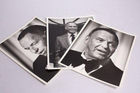 Set of 3 Original Frank Sinatra Photos: Set of 3 Original Frank Sinatra Photos including Valley News Photo by Garry A. Watson and two photos from a October 4, 1977. These are ORIGINAL PHOTOS NOT PRINTS.