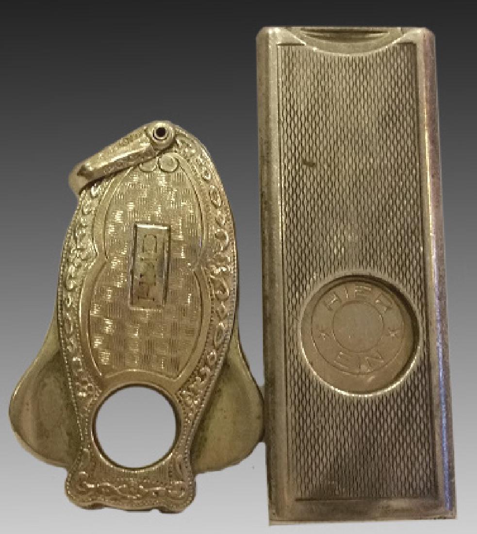 STERLING SILVER FINE HAND CHASED CIGAR CUTTERS: STERLING SILVER FINE HAND CHASED CIGAR CUTTERS