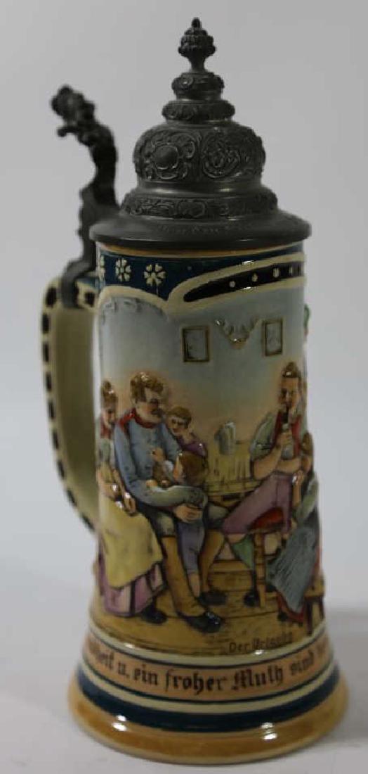 GERMAN ANTIQUE PALATIAL STEIN: GERMAN ANTIQUE PALATIAL STEIN