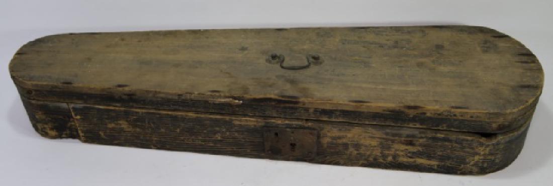 ANTIQUE VIOLIN CASE: ANTIQUE VIOLIN CASE 5 x 32 x 9"