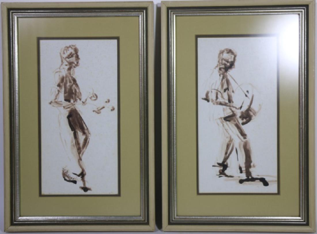 F.B HANSON WATERCOLOR 1957 TUPALO MISS. PORTRAIT: F.B HANSON WATERCOLOR 1957 TUPALO MISS. PORTRAIT F: 14 .X 9" S: 9 X 5"
