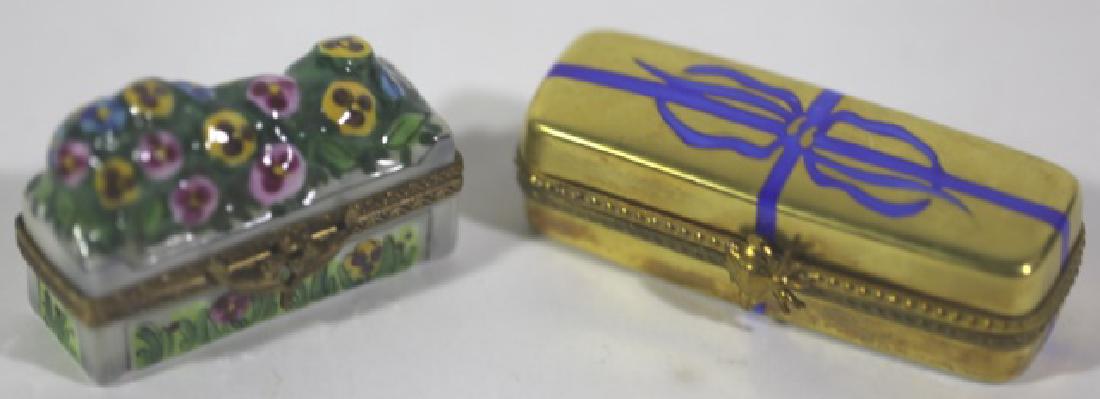 FRENCH LIMOGE PORCELAIN BOX GROUP: FRENCH LIMOGE PORCELAIN BOX GROUP 1 X 3"