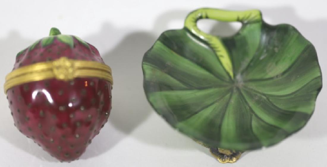 FRENCH LIMOGE PORCELAIN BOX GROUP: FRENCH LIMOGE PORCELAIN BOX GROUP