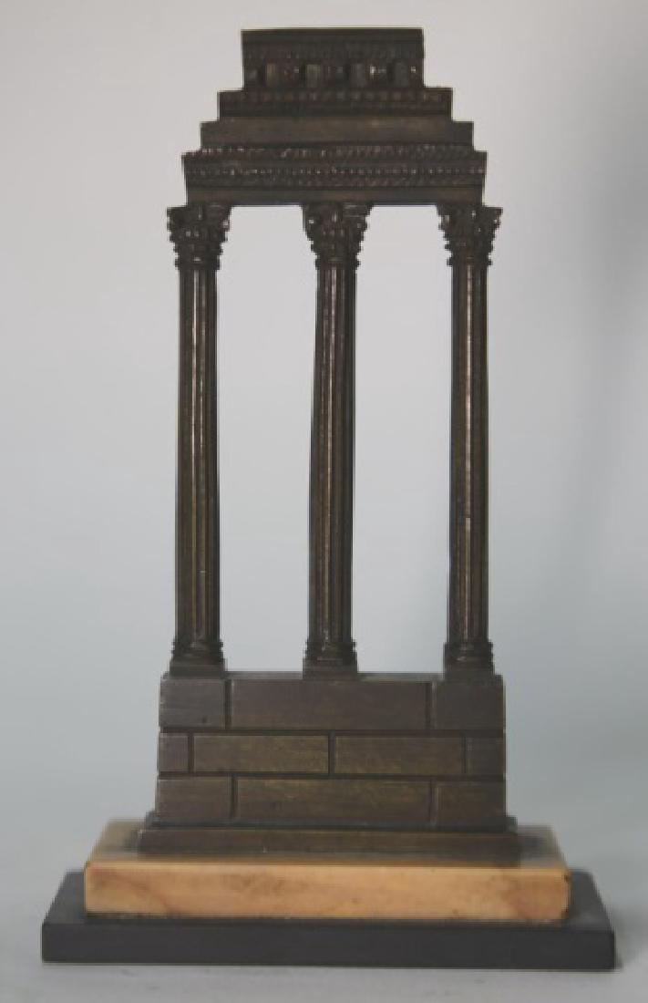 BRONZE ANTIQUE ARCHETECURAL BRONZE CARRERA MARBLE: BRONZE ANTIQUE ARCHETECURAL BRONZE CARRERA MARBLE 5 1/2" X 3 1/2" X 1 1/2"