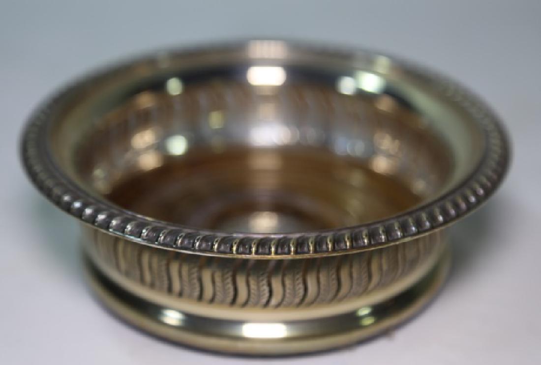 ENGLISH STERLING WINE COASTER: 2" X 6"