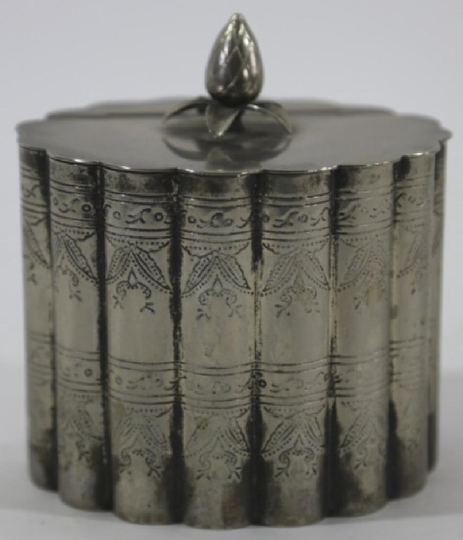 ENGLISH SHEFIELD  SILVER TEA BOX (1 of 4)