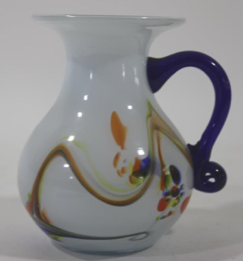 ITALIAN MURANO HAND BLOWN GLASS  PITCHER (1 of 2)