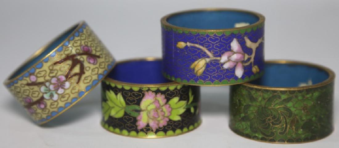 CHINESE CLOISENE NAPKIN RINGS: CHINESE CLOISENE NAPKIN RINGS
