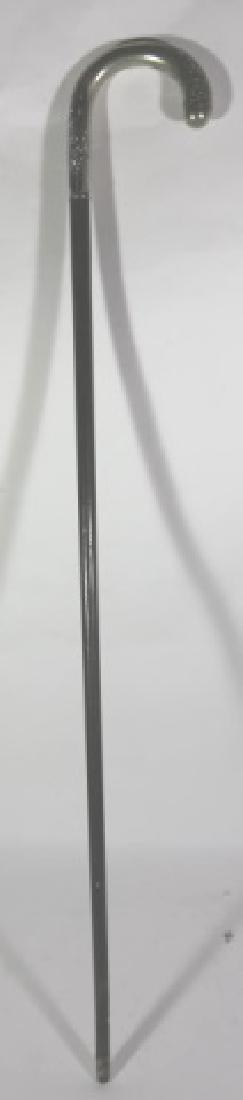 ENGLISH ANTIQUE SILVER WALKING CANE (1 of 8)