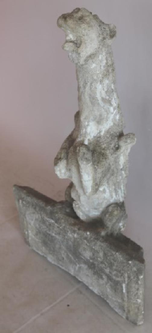 ANTIQUE GOTHIC GARGOYLE ARCHITECTURAL  MOUNT (1 of 7)