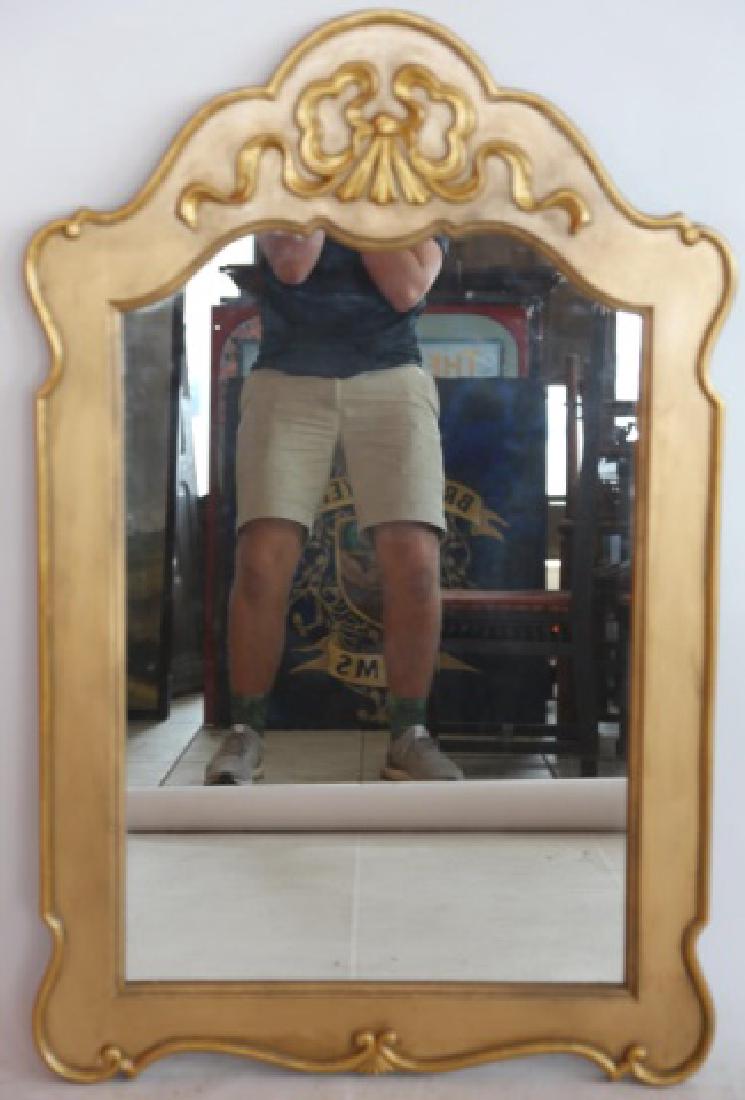 FRENCH DECORATIVE PARCEL GILT  MIRROR (1 of 4)