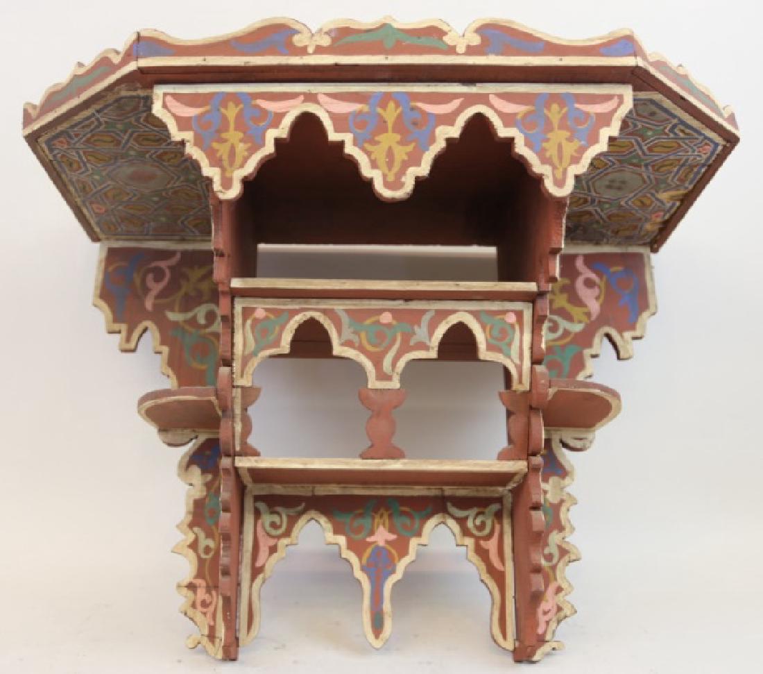MOROCAN ANTIQUE HAND PIANTED BRACKET SHELF (1 of 4)