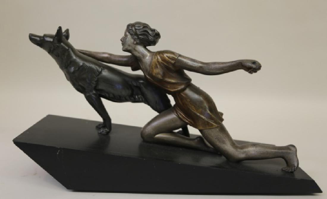 FRENCH ART DECO VINTAGE METAL WORK SCULPTURE (1 of 8)