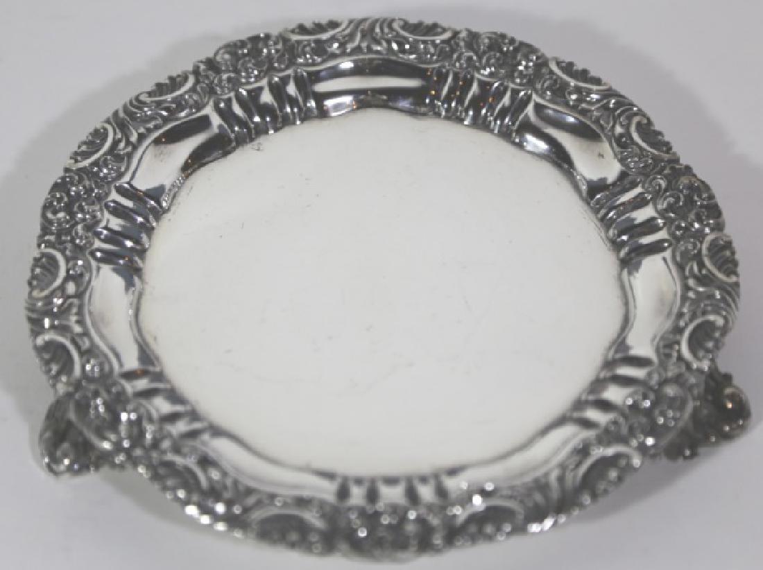 ENGLISH VINTAGE FOOTED SILVER PLATE SERVER (1 of 7)