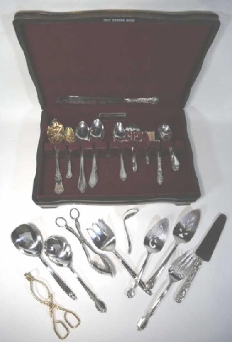 SILVER PLATE SERVICE & MISC. SERVICE PIECES (1 of 4)