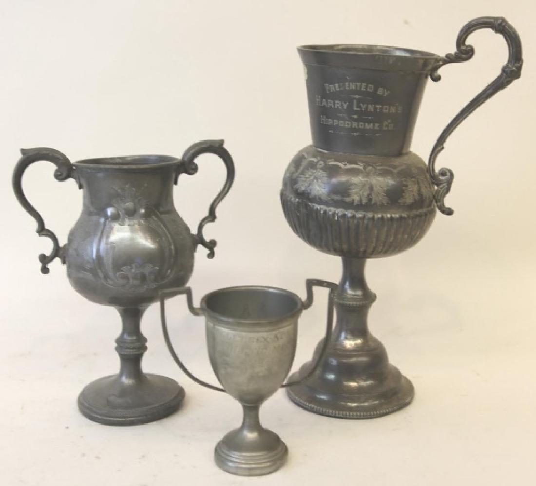ANTIQUE SILVER PLATE TROPHY GROUPING (1 of 3)