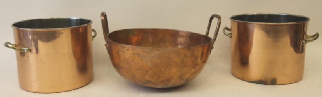 FRENCH VINTAGE COPPER COOKWARE GROUPING (1 of 4)