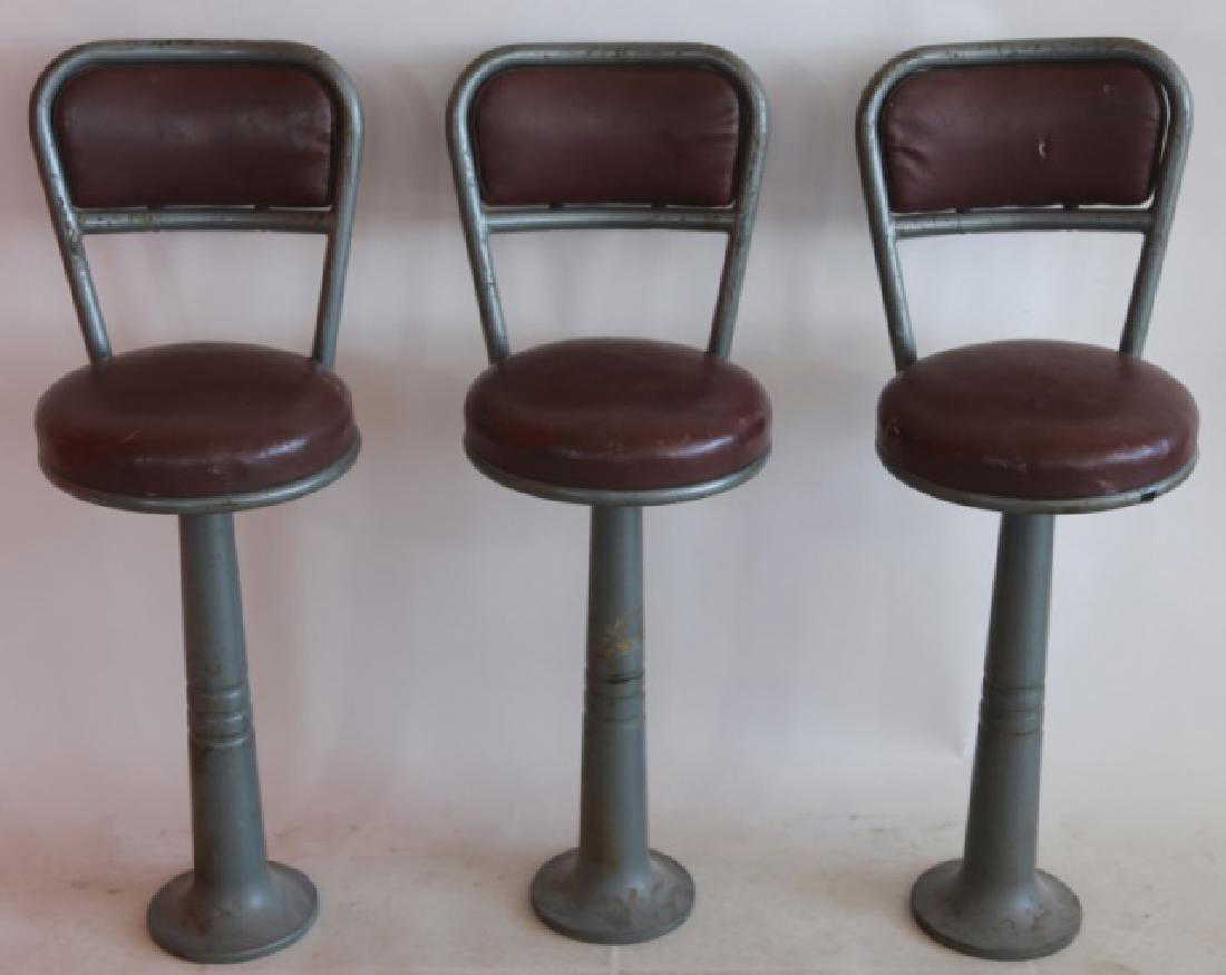 Antique 3 Ice Cream Parlor Stools