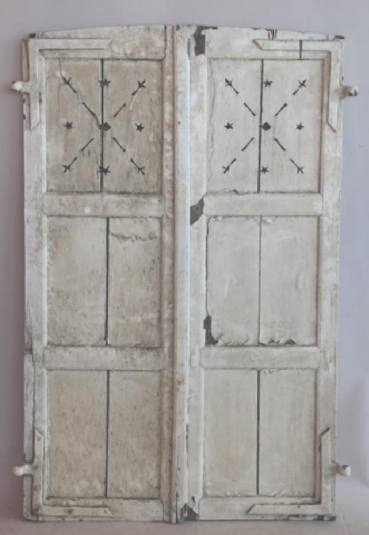 FRENCH ANTIQUE ARCHITECTURAL PIERCED SHUTTERS (1 of 4)