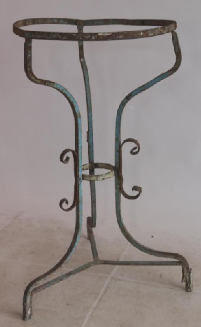 FRENCH ANTIQUE CAFE IRON WORK TABLE BASE (1 of 2)