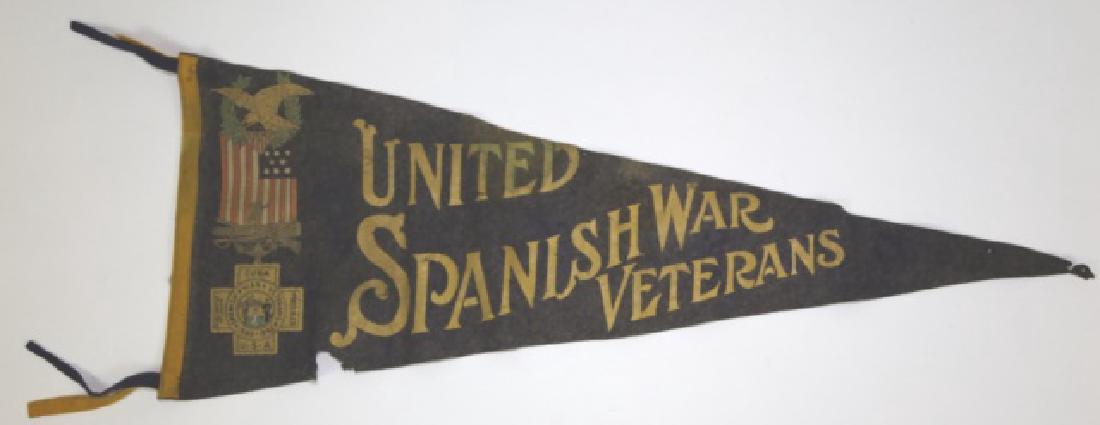 UNITED STATES SPANISH WAR VETERANS BANNER FLAG: UNITED STATES SPANISH WAR VETERANS BANNER FLAG 13 X 35"