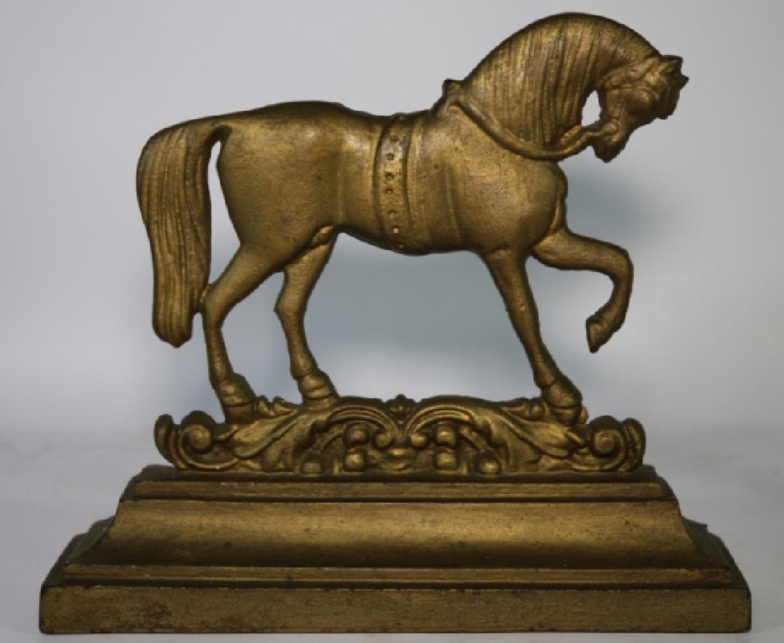 EQUESTRIAN ANTIQUE CAST IRON DOOR STOP (1 of 4)