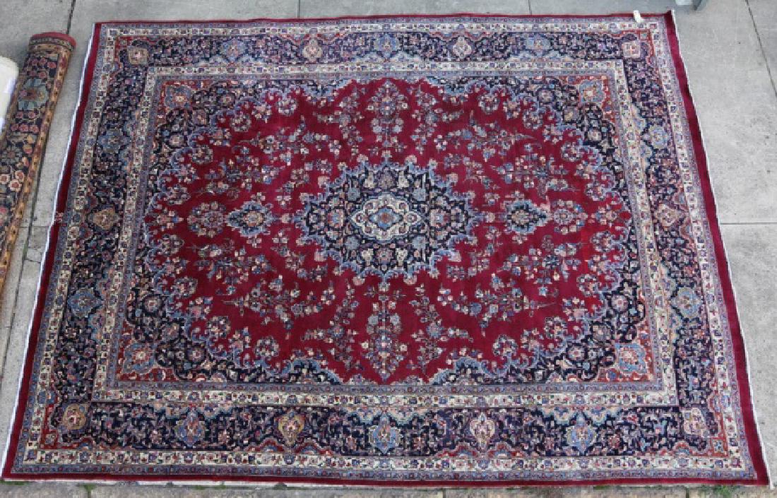 PERSIAN SIGNED KASHAN HAND WOVEN ROOM SIZE CARPET (1 of 8)