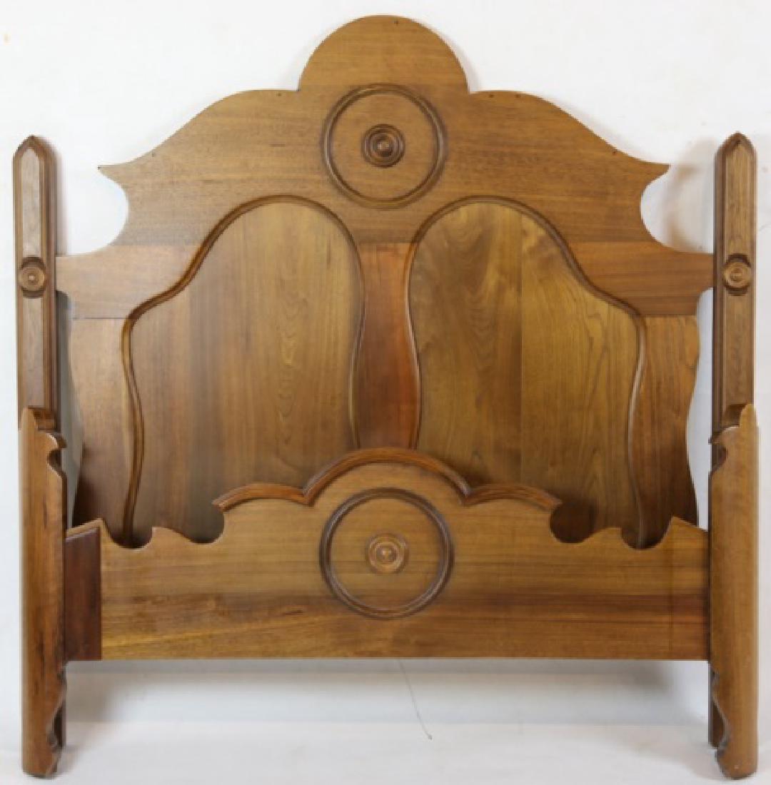 VICTORIAN ANTIQUE WALNUT HIGH BACK  BED (1 of 5)