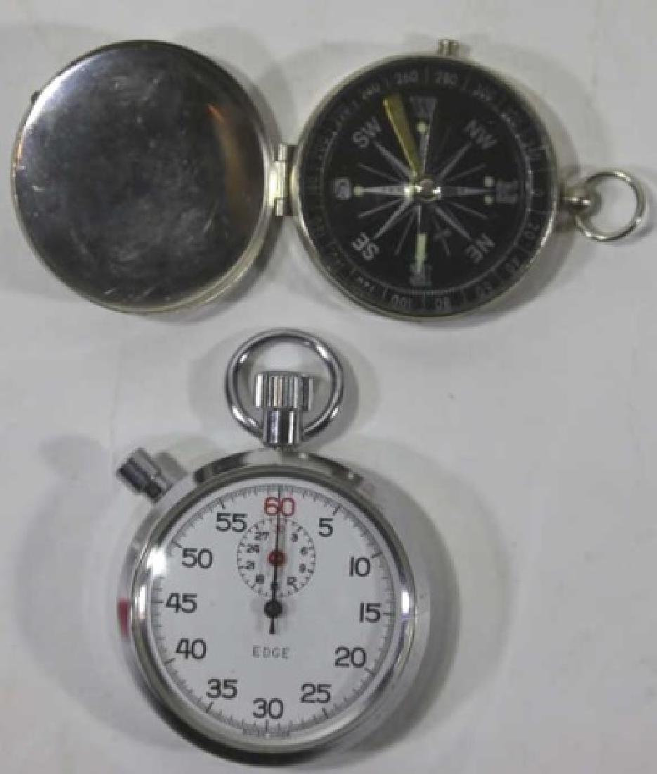VINTAGE COMPASS AND MECHANICAL TIMER GROUPING (1 of 4)