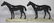 EQUESTRIAN BRONZE BOOKEND SCULPTURES ON ONYX BASES