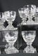 ANTIQUE EQUESTRIAN HAND ETCHED DESSERT CORDIALS - 4