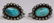 NATIVE AMERICAN STERLING SILVER TURQUOISE EARRINGS - 3