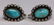 NATIVE AMERICAN STERLING SILVER TURQUOISE EARRINGS - 5